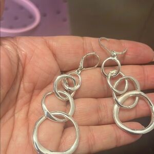 Elegant Silver Hoop Earrings